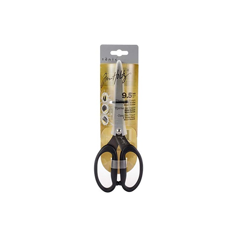 Tim Holtz Micro-Serrated Titanium Shears & Snips Scissor Set, 9.5