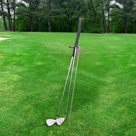 Mobile Pro Shop Premium V-Shaped Golf Club Caddy Stand - Durable Purple Holder - Made in USA