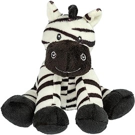 Suki Gifts International Small Black & White Zooma Zebra with Rattle (80065)