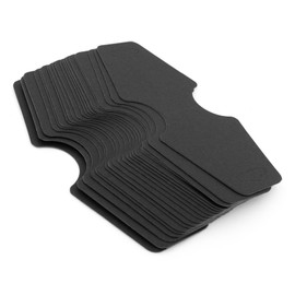 Vintageparts 20 x Black Cardboard Labels 12cm for Necklaces and Bracelets