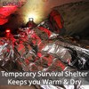EVAQ8 Survival Bag Lightweight Thermal Double Layer Silver Bivy Bag.