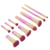 10PCS Travel Makeup Brushes Detachable Handle Powder Brush Set for