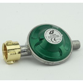 Pressure Regulator Set Gas Regulator with Safety Sticker Gas Pressure Regulator Set with Hose in Various Lengths for Gas Cookers, Gas Grills or Paella Grills (30 mbar with 80 cm Gas Hose)