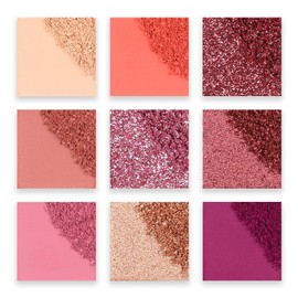 Vodisa Eyeshadow Palette, Smooth Matte Shimmer Glitter Eye Makeup Palette, High Pigmented, Blendable Long Lasting Eye Nudes Neutral Palette, Travel Size Makeup Pallet (Rose Nudes)