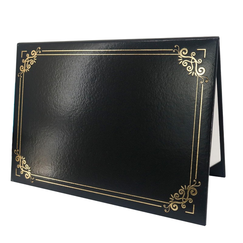 GraduationMall Appreciation Letter Diploma Award File Lace Hot Stamping Bi-Fold