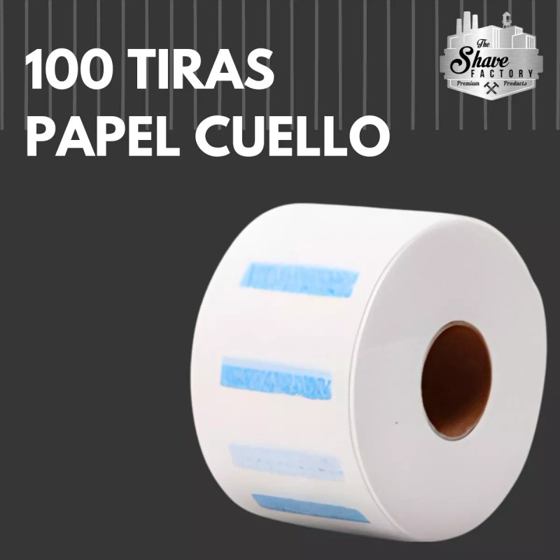 The Shave Factory Dispensador + 100 Tiras Papel Cuello.barberia. Shave