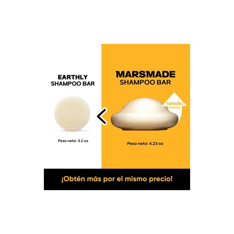 Mars Made Shampoo Sólido Castor Oil - Limón Naranja