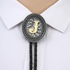 HUABOLA CALYN Bolo tie for Men, Western Cowboy Golden Alphabet