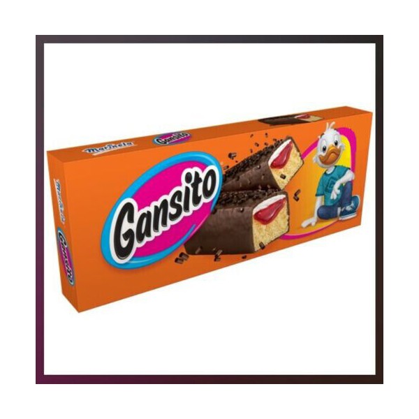 Gansito Marinela Strawberry Filled Cake Snack Box - 6 Count Mexican Twinkie