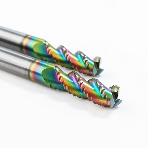 WEXWE Tools Roughing End Mill, DLC Diamond-Like Coating Wave Milling