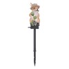 Solar Garden Light Bunny Statue Plastic IP65 Waterproof All Weather