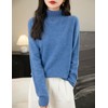Chanyarn Women's 100% Merino Wool Turtleneck Pullover 2024 First-Line Ready