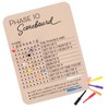 ZHLKHIOP Phase 10 Score Board, Wooden Game Scorekeeper for Phase