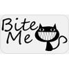 Bite Me Grinning Cat - 25 Stickers Pack 2.25 x 1.25 inches - Meow Sarcasm