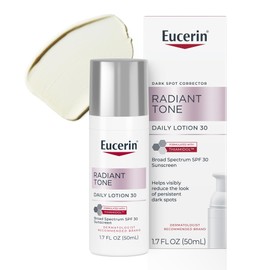 Eucerin Radiant Tone Daily Face Lotion with SPF 30, Dark Spot Corrector with Thiamidol, Face Moisturizer Helps Visibly Reduce the Look of Persistent Dark Spots, All Skin Types, 1.7 Fl Oz Bottle