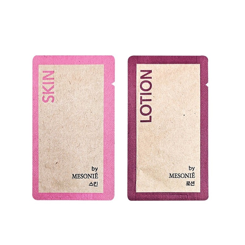 Mesonie Travel-Sized Disposable Skin + Lotion (50 Sets)
