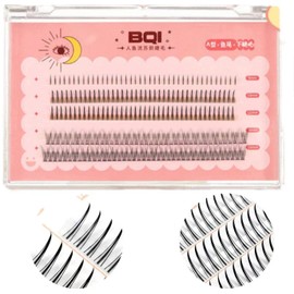 False Eyelashes, Parts False Eyelashes, Split Type, Reusable, Long Lasting, Natural, Waterproof, Small Devil, 3 Types, 0.2 - 0.4 inches (5 - 11 mm), Pine Exk, Self Eyelashes, Natural, Popular, DIY, False Eyelashes