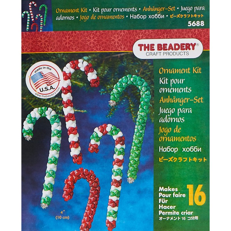 The Beadery - Candy Cane Assortment Ornament Kit - Makes