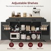 MAHANCRIS Kitchen Island with Storage, 52.8" Kitchen Island Cart with
