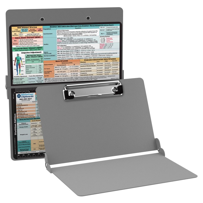 Whitecoat Clipboard® - Silver Dietitian Edition