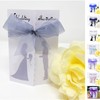 Pack of 10 Silouette Wedding Invitations with ribbon and envelopes-