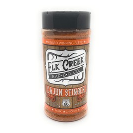 Elk Creek Bar-B-Q Co. BBQ Rub Cajun Stinger By, Elk Creek Bar-B-Q Co. | Cajun Rub | Grilled Chicken | Rotisserie Style | Smoked | Shrimp boils, Crayfish, Fish Fry's, Cajun Hot Wings, | Real Bayou Flavors | Cajun Seasoning & Spice Dry Rub | 12 Oz Shaker B