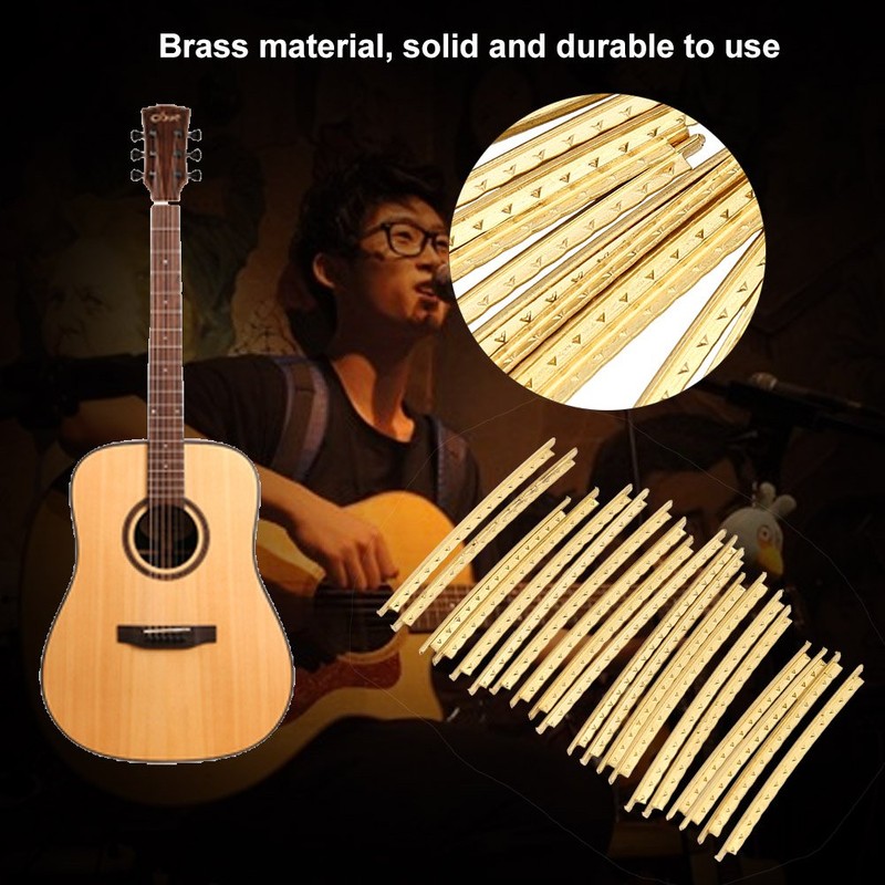 20 Brass Guitar Wire, 2.0 mm Fret Wire for Folk