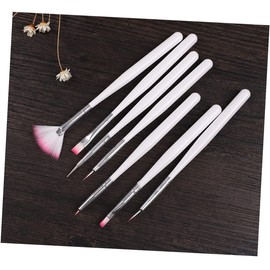 TEHAUX 7pcs Nail Art Brush Set Pens Detail Brushes for Nails DIY Manicure Tools Kit Brushes for Flowers Patterns