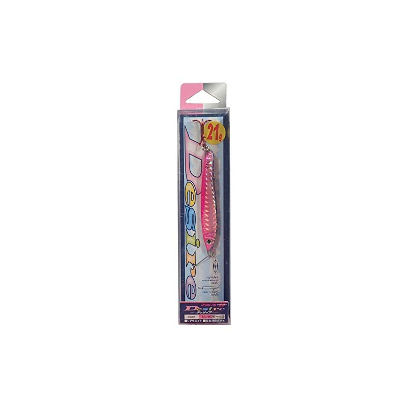 MARUSHINGYOGU Metal Jig, Desire, 0.7 oz (21 g), Pink Silver