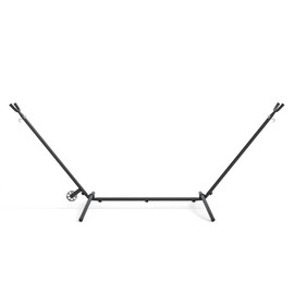 Afuera Living Outdoor Heavy Duty Metal Hammock Stand in Black