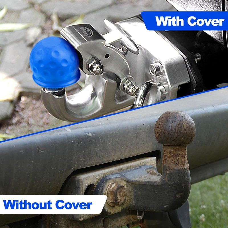 Jagowa Trailer Ball Head Cover - Soft Rubber Protection for