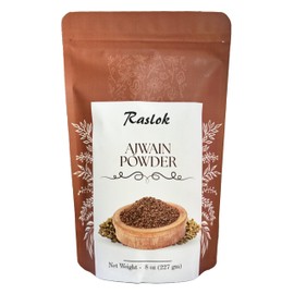 Raslok Ajwain Powder | Carom Seed Powder | Trachyspermum ammi | Ajowan Powder (8.0, Ounces)