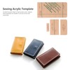 4Pcs Acrylic Templates Durable Reusable Transparent Clear DIY Leather Models