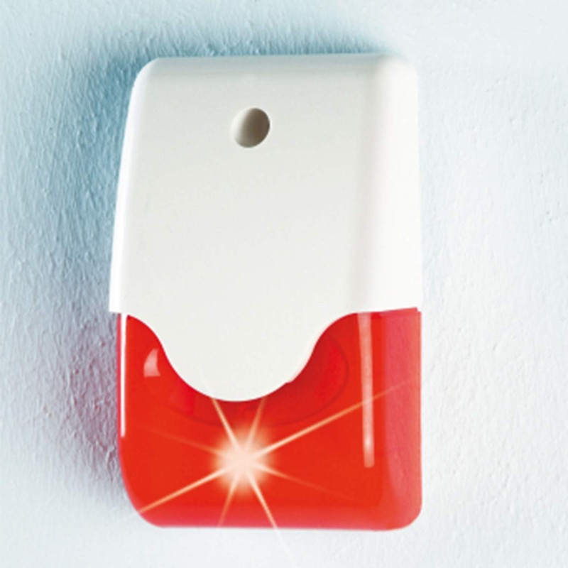 ABUS SIRENE + BLINKLICHT ROT