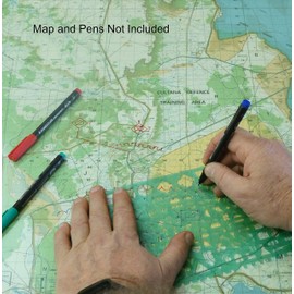 MTT PL - Military Symbology Stencils Template is an Army & US Marine Corp Stencil for Warfighitng Symbology & MDMP on Military and Tactical Maps complies with MILSTD 2525 - Without Printed Guide.