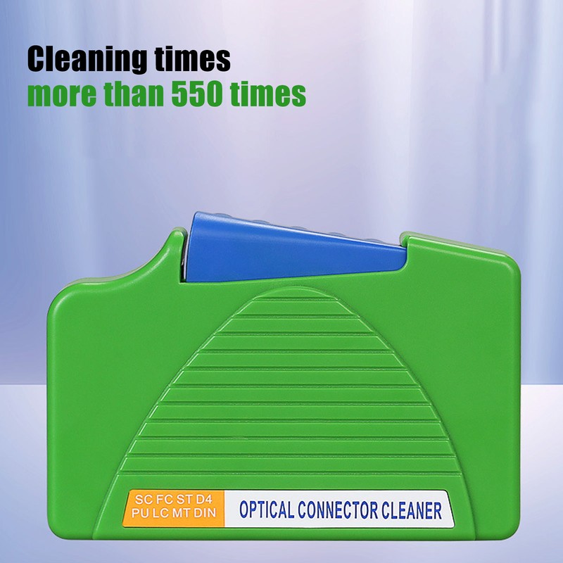 Fiber Optic Cleaning Box Efficient Optical Fiber Connector Cleaner ABS