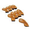 9pcs Golf Club Cover PU Leather Stylish Portable Golf Head