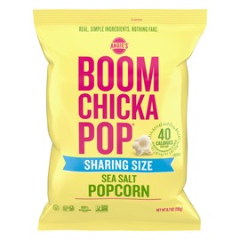Angie's BOOMCHICKAPOP Angie's BOOMCHICKAPOP Sea Salt Popcorn, Gluten Free, Party Size, 6.7 oz.