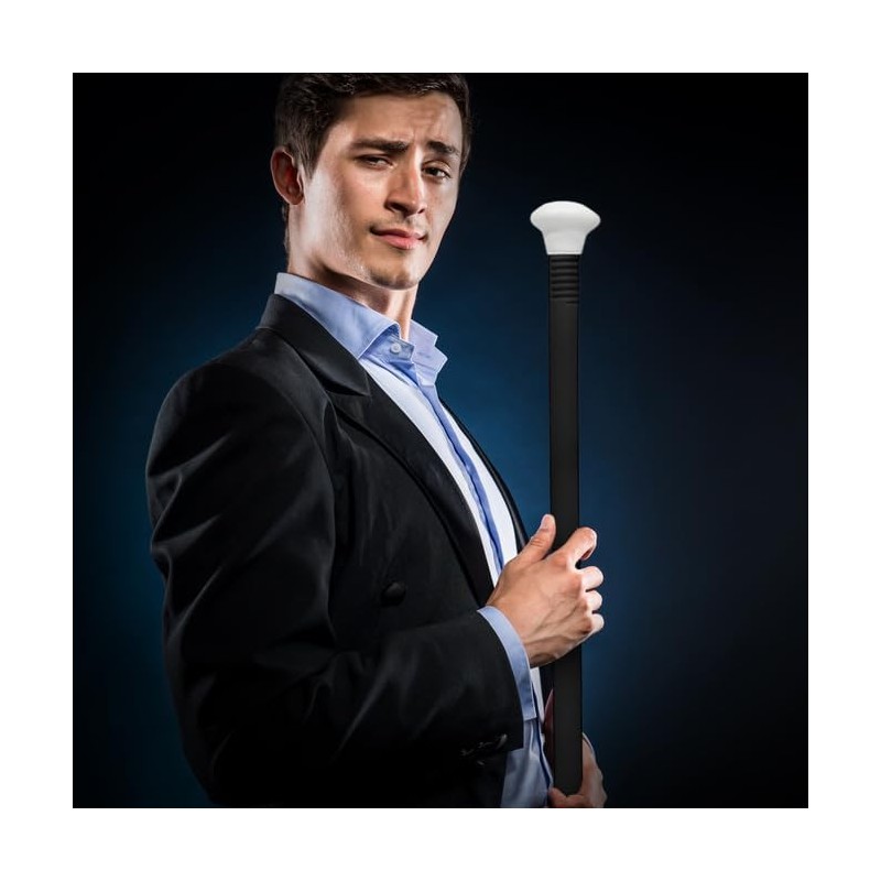 Nicky Bigs Novelties 44 Adjustable Plastic Tuxedo Costume Cane Hollow