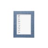 HEATHER BLUE FAUX GRASSCLOTH 5x7 FRAME |BLUE | TEXTILE |
