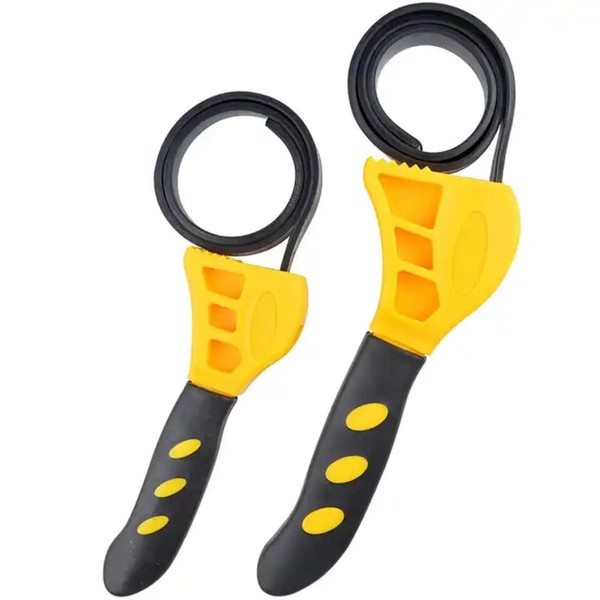 AK Garage Oil Filter Wrench Adjustable Set Rubber Filter Straps
