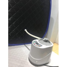 ZONEMEL Portable Steam Sauna Kit for 1 Person or 2 Person Full Body Home Sauna Spa, Leg Detox Relaxation, 2L Steam Pot, Remote Control (Black)