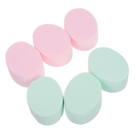 FOMIYES Hydrophilic Makeup Sponges 6pcs Non-latex Oval Foundation for Blending Soft for Women's Face Easy to Cle