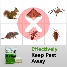 Pest Control Pouches, Rodent Repellent, Mouse Repellent, Peppermint Oil to Repel Ants, Spiders, Roaches, Moths & Other Pests, Mice Repellent Indoor All Natural Safe for Kids & Pets-10 Pouches