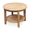 Cambridge Casual Arie Wood Patio Side Table, Plantation Teak, 24