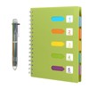 Kesote A5 Cuaderno con Pestañas Divisorias y Bolígrafo de 6