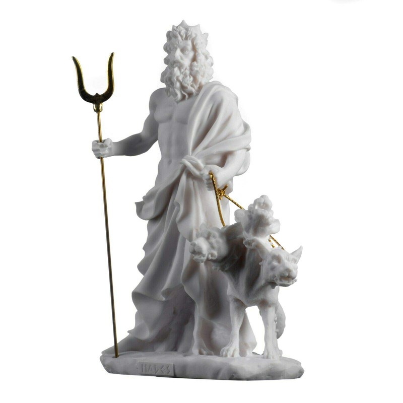 Pluto Hades Lord of the Underworld Greek Statue Dead Figurine