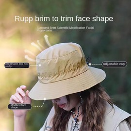 CCAIPU Mens Womens Waterproof Bucket Hat,Ladies Rain Hats Summer Beach Fishing Cap UPF 50+ Sun Hat Adjustable Packable Windproof (UK, Alpha, One Size, Navy Blue) (UK, Alpha, One Size, Green)