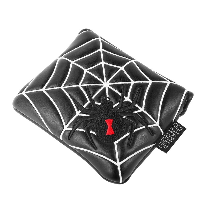 Outdoor Leisure Golf Mallet Putter Cover Headcover Spider Embroidery PU