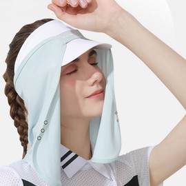 Sunshade Covered Ice Hat Multi-Scarf Back Neck Cover Golf Cool Warmer Sunlight cool mock toshi 2ea
